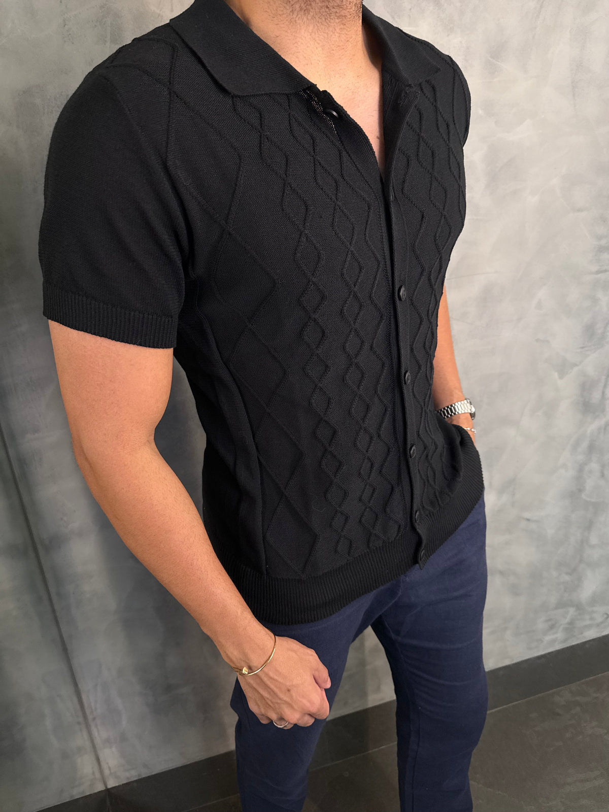 CAMISA M/C TRICOT MARBELLA PER POCHI