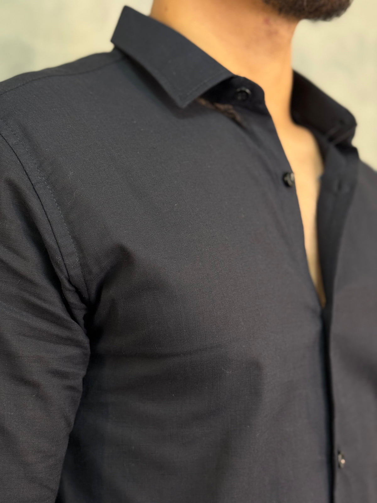 CAMISA M/L FLAME PONTO H PRETO