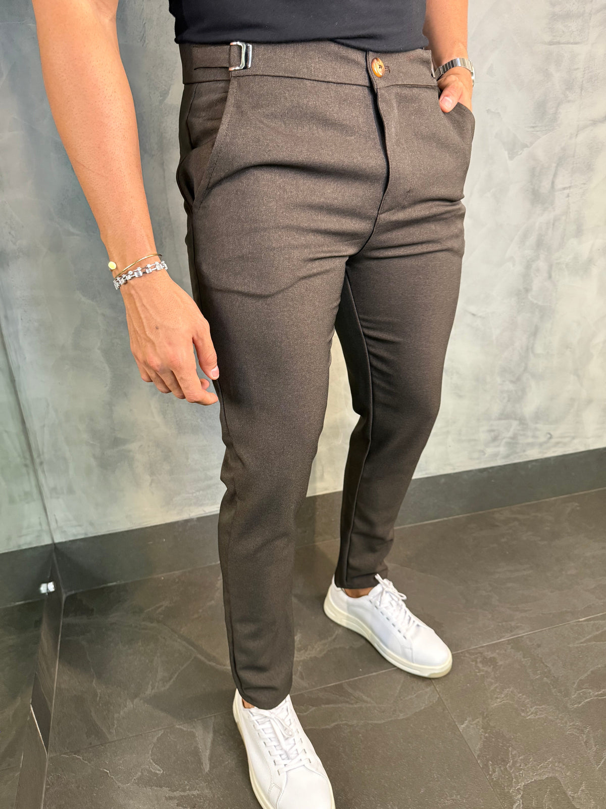 CALÇA ALF. BARILOCHE PONTO H MARROM