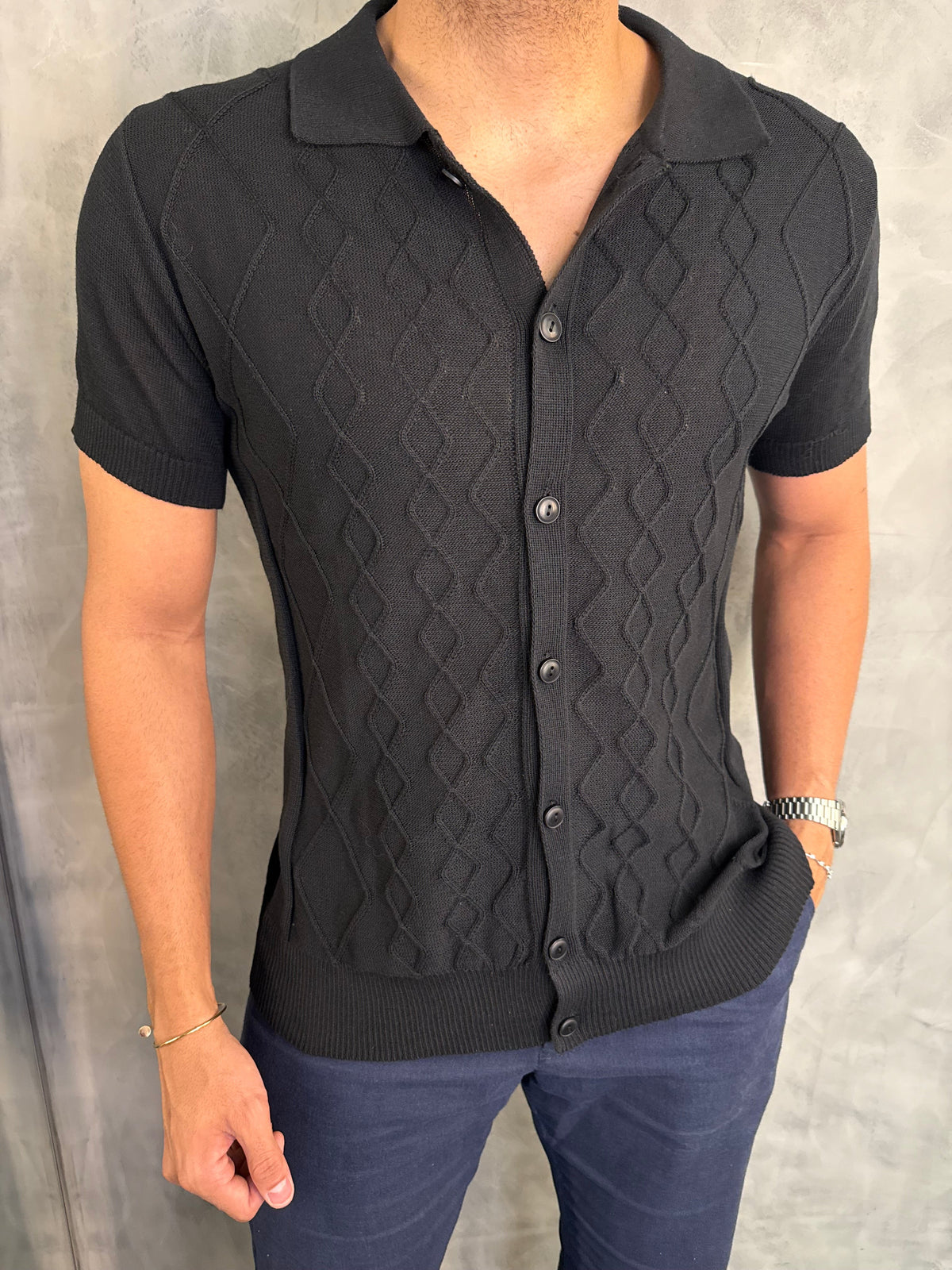 CAMISA M/C TRICOT MARBELLA PER POCHI