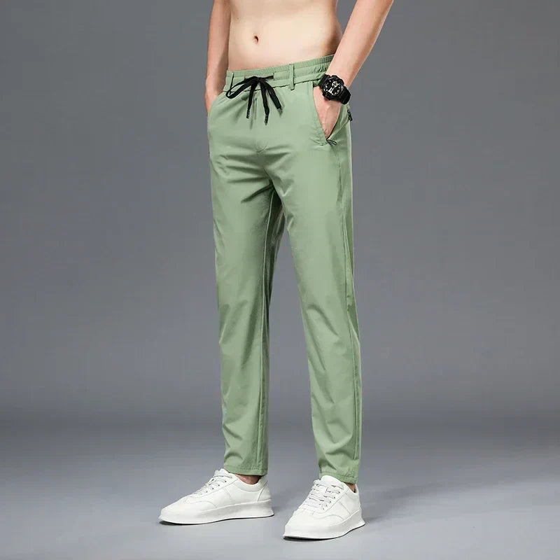 Fly Confort - Calça Masculina em Seda Gelo e Poliéster