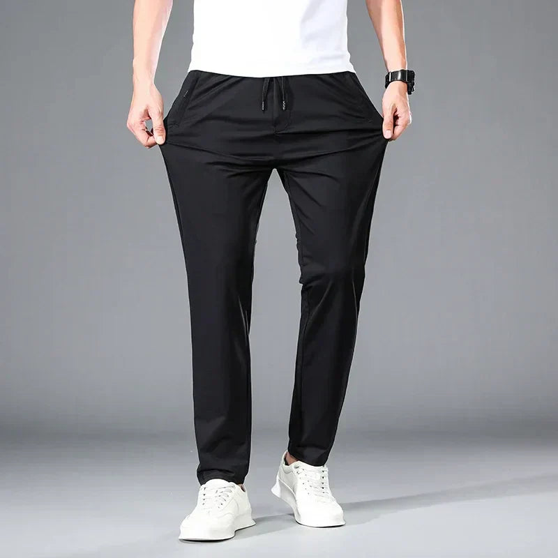 Fly Confort - Calça Masculina em Seda Gelo e Poliéster