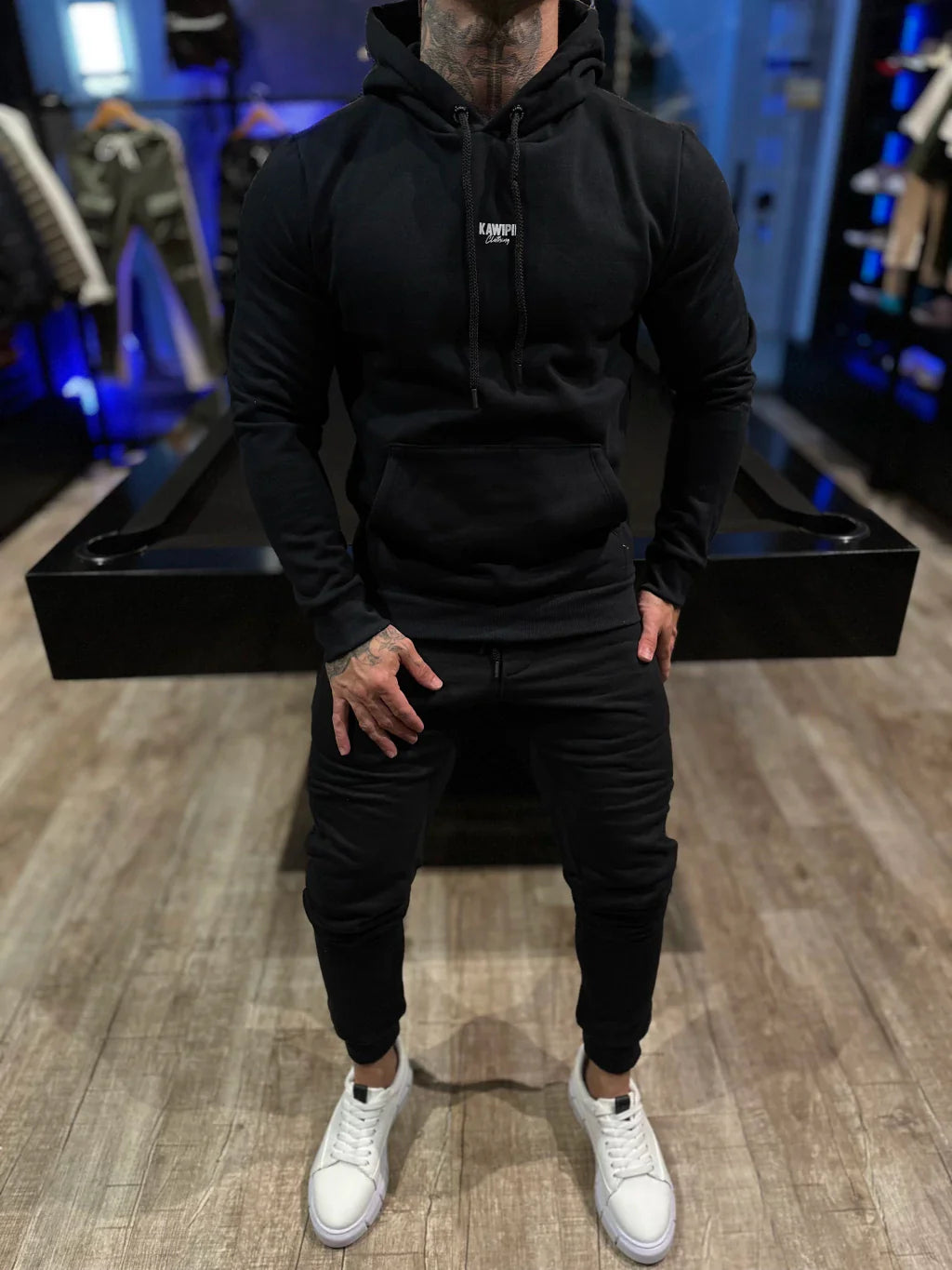 CONJUNTO MOLETOM KW BASIC PRETO