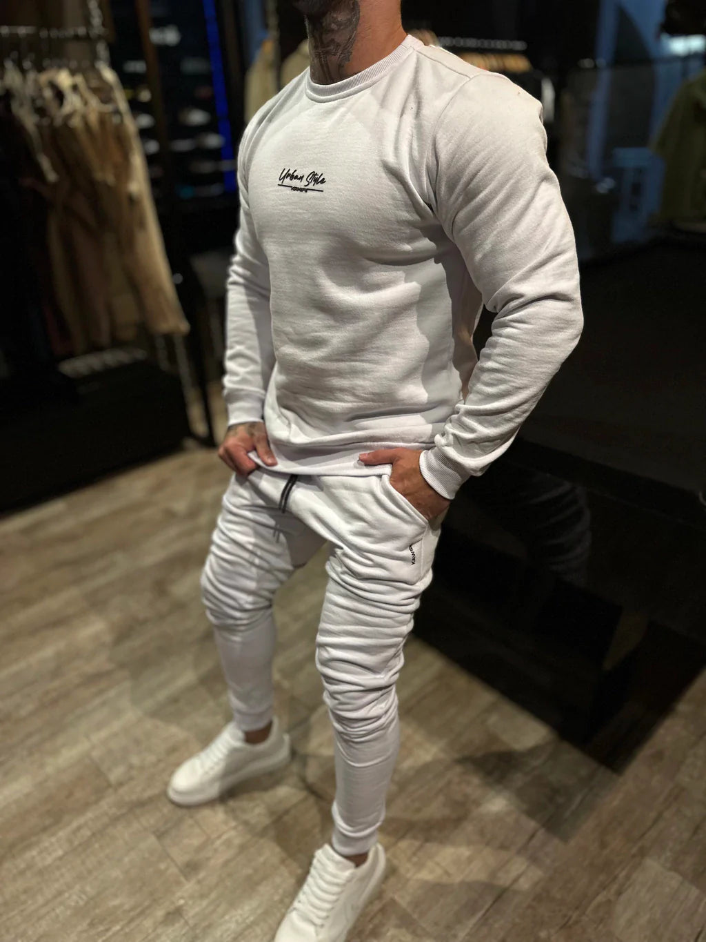 CONJUNTO MOLETOM KW WHITE