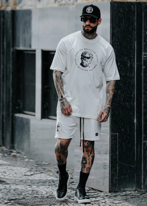 CONJUNTO OVERSIZED MOLETINHO ADVANCED OFF WHITE